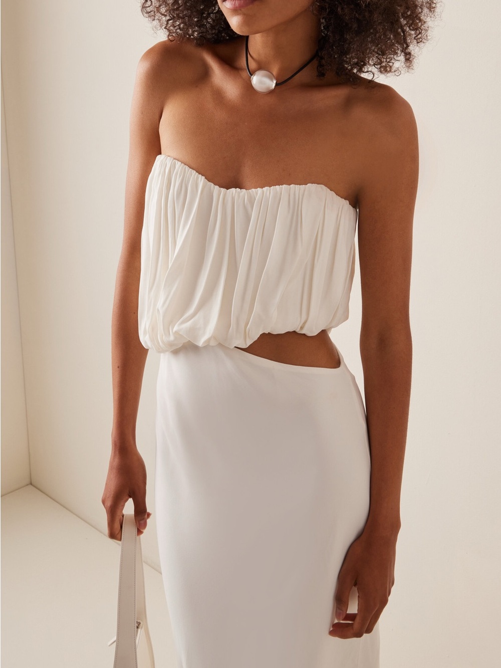 Third Form Ruched Cutout Dress - Picture 2 of 9